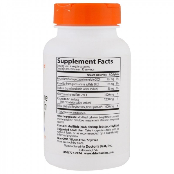 Doctor's best glucosamine chondroitin msm